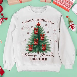 Christmas Tree Family Names Matching Shirts - Personalized Sweatshirt